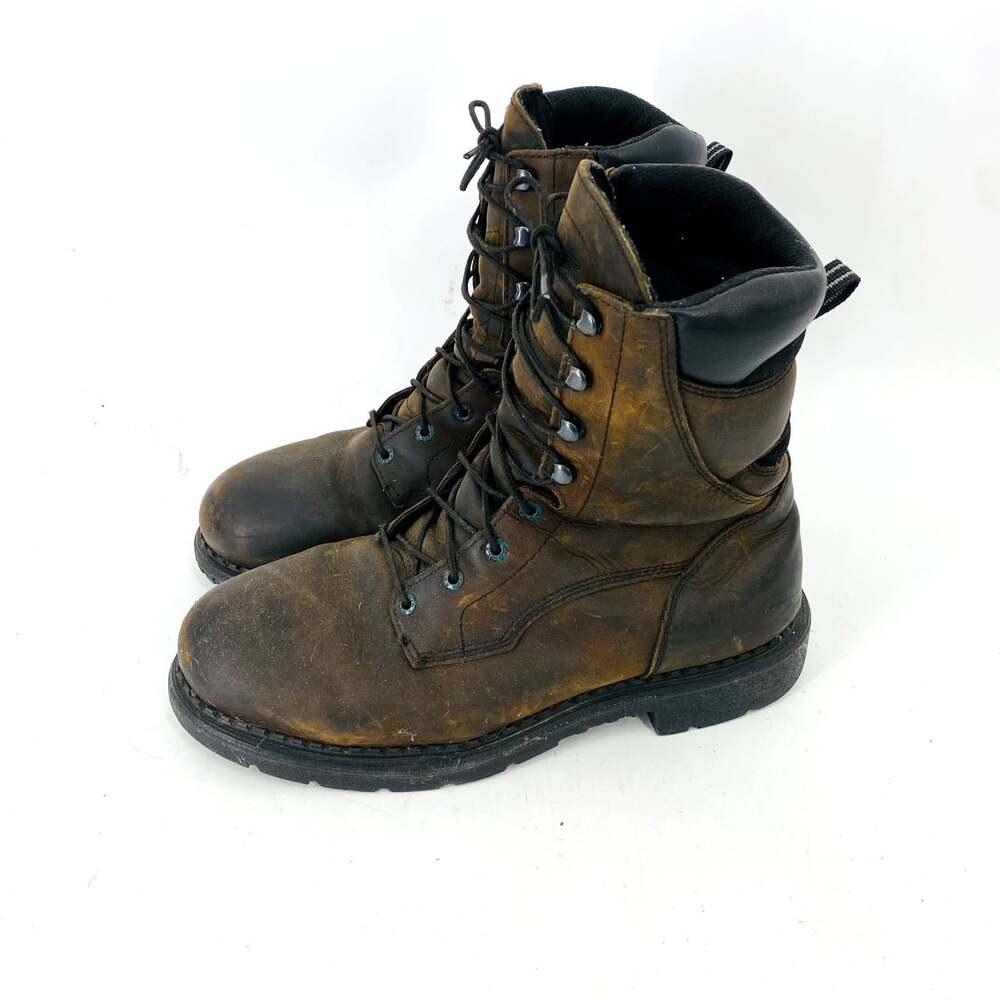 Red Wing DynaForce Men's Work Boots 12 Brown Leather Oil Resistant USA Tall